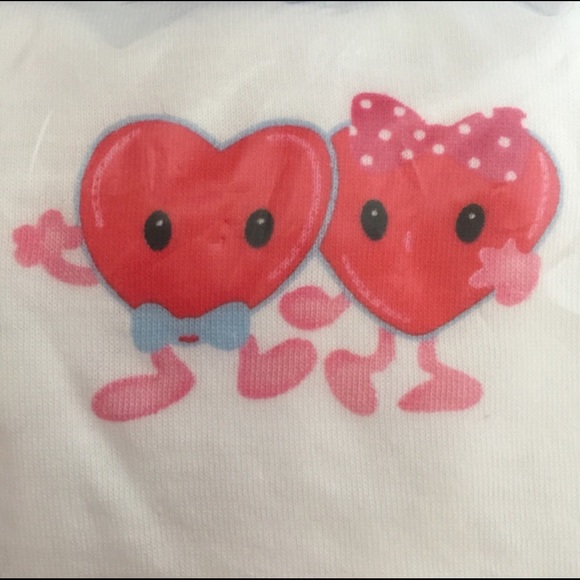NEW! Valentine’s Day Baby Tee Hugs Kisses - Picture 3 of 5